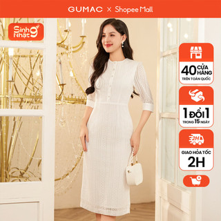 Đầm bút chì ren thời trang gumac de01039