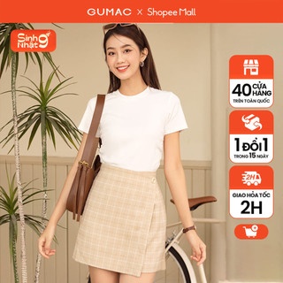 Quần caro giả váy thời trang GUMAC QD06024