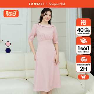 Đầm tay ngắn cổ thuyền gumac dd08056