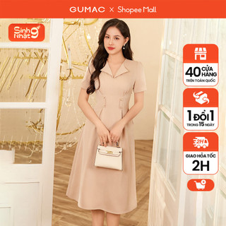 Đầm xếp ly eo thời trang gumac de01035