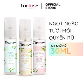 Xịt khử mùi hương nước hoa Fantasy giúp da sáng mịn, mờ thâm 30ml
