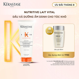 Dầu xả dưỡng ẩm, cung cấp dưỡng chất cho tóc khô Kérastase Nutritive Lait Vital 200ml