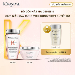 Bộ dầu gội và mặt nạ dưỡng tóc ngừa gãy rụng Kérastase Genesis