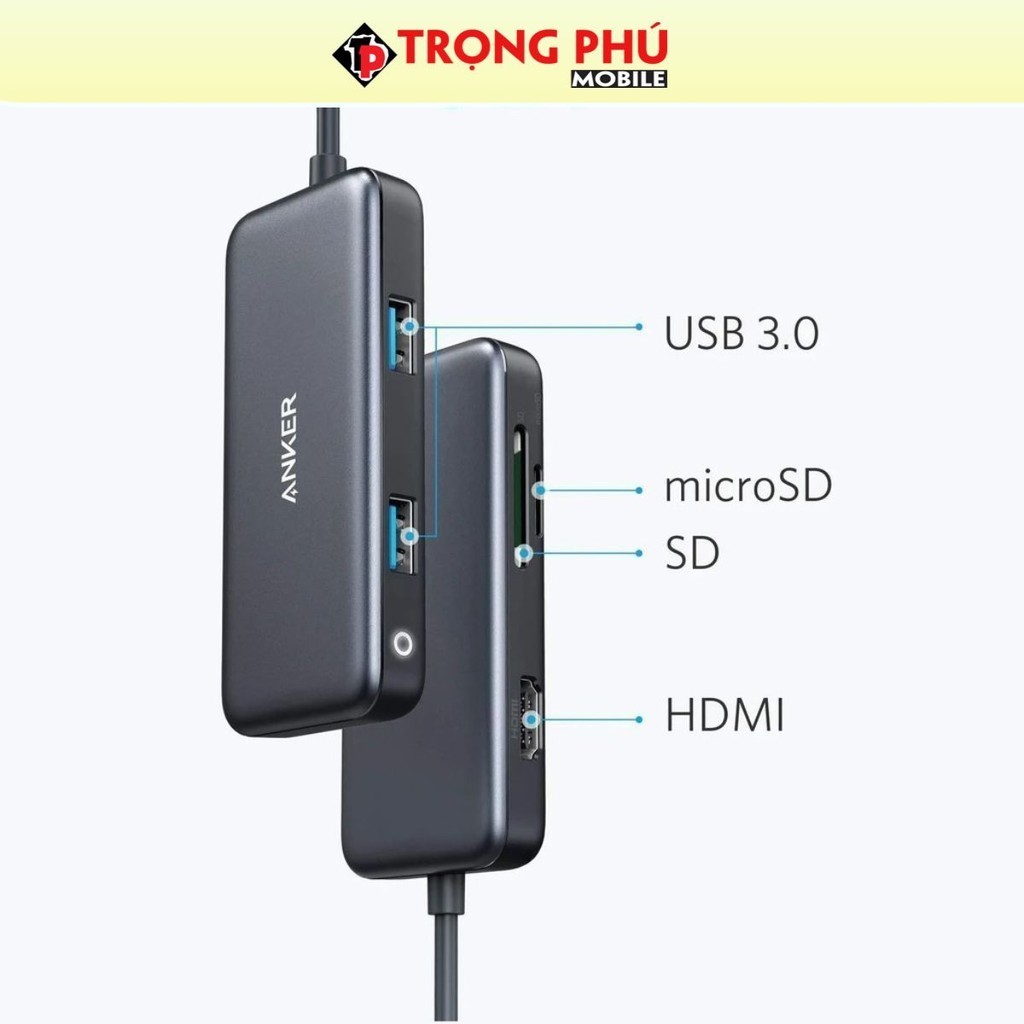 Hub chuyển đổi USB-C Hub Adapter 5-in-1 - Trọng phú mobile