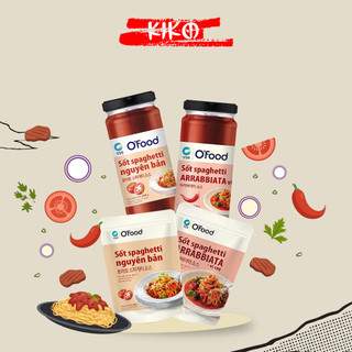 Sốt spaghetti làm mì ý ofood chai 220g/ gói 120g