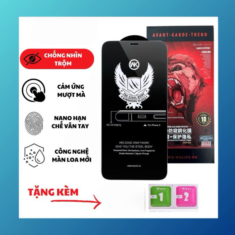 [ samsung A02-A02S-A03-A03S-A21S ]Kính Cường Lực Chống Nhìn Trộm Kingkong