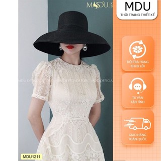 Đầm thiết kế cao cấp chất ren mềm hàn mdu1211 - thời trang thiết kế mdu