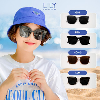 Kính mát nam nữ LILYEYEWEAR chất liệu nhựa cao cấp chống UV400 kiểu dáng và màu sắc thời trang A140.24