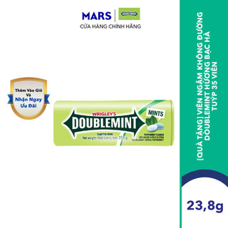 Viên Ngậm Không Đường Doublemint Hương Bạc Hà tuýp 35 viên