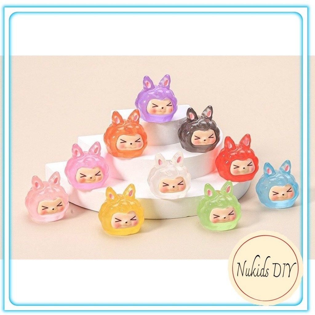 set 10 CHARM KIKI MINI PHÁT SÁNG - DẠ QUANG