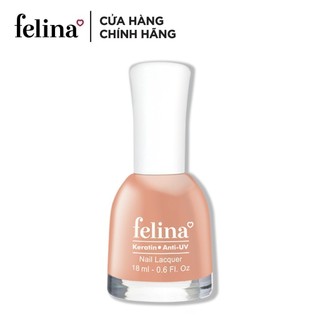 Sơn Móng Tay Felina Nail 18ml, Màu Cam Nude CS215, Lên Màu Đẹp, Thời Trang