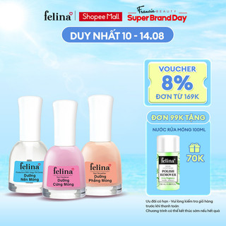 Sơn dưỡng nền móng cao cấp Felina 14,5ml chăm sóc móng chắc khỏe, không cần hơ đèn