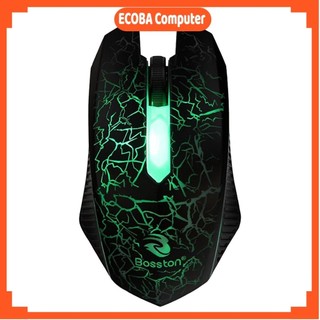 Chuột gaming led có dây Bosston 003 G102 cực đẹp chuột game thủ cực ngầu cho máy tính laptop ECOBA