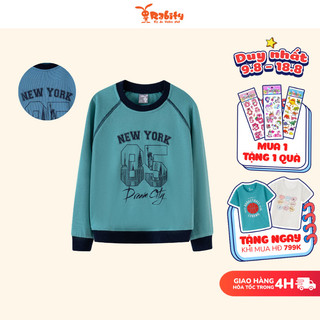 Áo nỉ dài tay bé trai Rabity áo thun nỉ vừa áo dài tay cho bé trai 92848