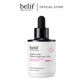 Tinh chất dưỡng ẩm và cải thiện lỗ chân lông belif Super Drops Niacin-hydra duo 10% 30 ml