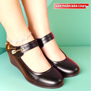 giày nữ cao gót quai vắt trung niên da thật cao cấp xem hàng mới thanh toán