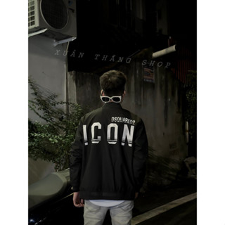 Áo Khoác Gió ICON Chữ 2 Lớp Logo Thêu 2 Mặt Sắc Nét . Áo Khoác Gió Nam Nữ Balenciaga Phong Cách Cho Boy Phố Đi Chơi G9