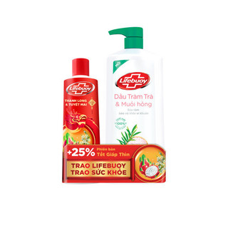  Sữa Tắm Lifebuoy Tràm Trà & Muối Hồng 800g 