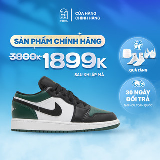 Giày Air Jordan 1 Low Green Toe chính hãng cho nam nữ, JD1 Low Green Toe real fullbox Present Original Sneaker