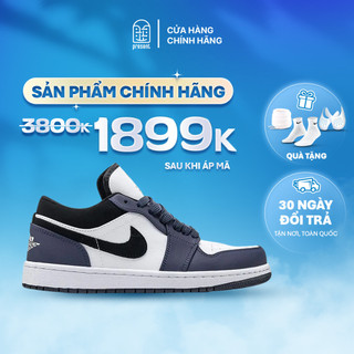 Giày Air Jordan 1 Low Retro Navy chính hãng cho nam nữ, JD1 Low Retro Navy real fullbox Present Original Sneaker