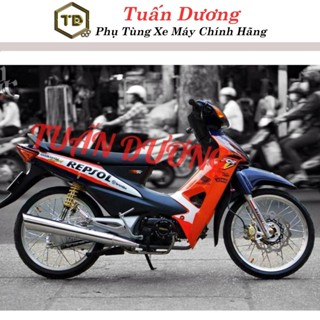 Dàn Áo TD Lắp Wave 100 - Wave Repsol [Kèm Tem 3Lớp] Bộ Nhựa Wave Rs Đời 2006-2016 Áo Xe Wave Alpha