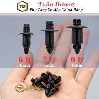 Chốt Bấm Dàn Nhựa TD Gắn Tất Cả Các Dòng Xe [ HÀNG CAO CẤP ]- Ốc Bấm Dàn Áo Xe Máy 6li