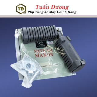 Gác Chân Sau Lắp Dream Việt, Wave Kèm Phụ Kiện - Cao Su Để Chân Sau Cao Cấp Dày Dặn Lắp Dream, Wave