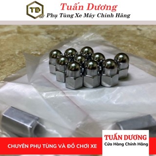 Ốc Bắt Cổ Pô Xe TD, Ốc Mũ Bắt Ống Xả Cao Cấp [Bộ 2 Con Ốc ] - Ốc Bắt Cho Xe Dream, Wave Hàng Zin