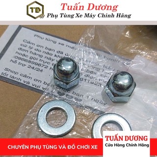 Bộ ốc bắt giảm sóc sau xe honda Dream 12 chi tiết - lắp cho dream và wave honda các loại