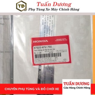 Tem thông số gắn hộp xích super DREAM chính hãng honda việt nam, Tem hàng đẹp lắp được cả dream thái và dream việt cá