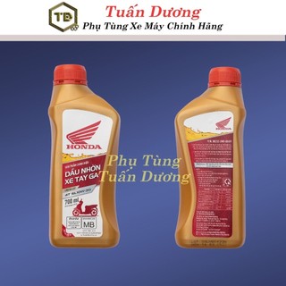 Dầu Nhớt Xe Tay Ga Honda 10w30 (700ml) [ CÔNG THỨC MỚI - HÀNG CHÍNH HÃNG ]- Dầu Nhớt Xe Máy giúp êm xe, nhẹ máy