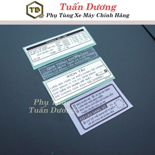 Tem Thông Số Dream Thái Và Dream Việt Dày Dặn [ Hàng Cao Cấp] , Tem Dán Xe Dream Thông Số Hàng Đẹp