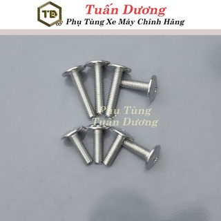 Ốc dù 6 li TD [ LOẠI ĐẸP ] bắt dàn áo các loại xe - Ốc mũ 6 ly đủ kích thước dài ngắn 1-2-3cm