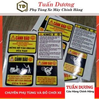 [ Giao Ngẫu Nhiên ] Tem Cảnh Báo TD Các Loại Dành Cho Dân Chơi Và Clb - Dân Chơi Xe Đầy Đủ Mẫu Mã