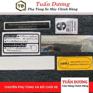 Tem thông số dream thái, tem hàng đẹp lắp được cả dream thái và dream việt các đời
