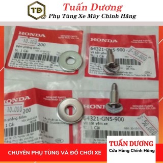 Bộ Ốc Vít Cốp Xe Dream Hàng Chính Hãng Honda Xịn 100%-Đầy Đủ 2 Vít và 2 Long Đen Zin Dùng Cho Super Dream Thái
