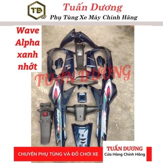 Dàn Áo Wave Nhỏ - Wave Alpha TD Cao Cấp [Tặng Tem 3 Lớp] Bộ Nhựa Wave 100 Đời 1993-2005 - Bộ Áo Xe Wave Anpha BH 2 Năm