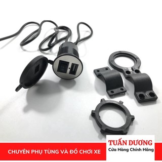 SẠC ĐIỆN THOẠI LẮP XE MÁY [ LOẠI MỚI Điện Ổn Định Hơn 2,1A 12V - Sạc Nhanh Hơn ] - Gắn Tất Cả Các Dòng Xe
