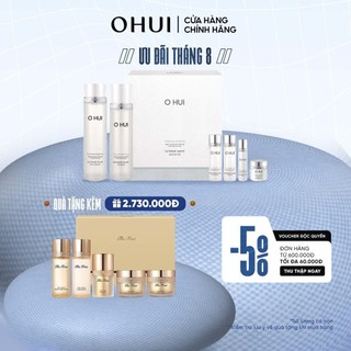 Hannah Olala x OHUI x Bộ 6 món dưỡng trắng da toàn diện cao cấp OHUI Extreme White Cream 6pcs Set 330ml