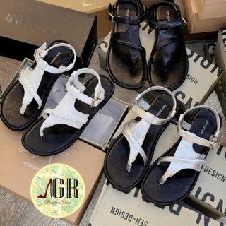 Dép xỏ ngón nữ quai chéo đan dây kẹp da mềm đế chống trơn trượt LuxyShoes LX116