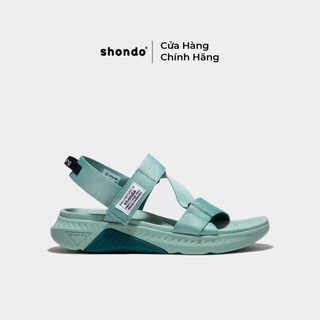 Giày sandals unisex shondo f7 racing đế xanh ngọc phối xanh đậm quai xanh ngọc f7r3232
