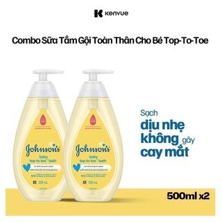 Combo 2 Chai Sữa tắm gội toàn thân Johnson's TOP TO TOE - Dung Tích 500mlx2 - 540022531