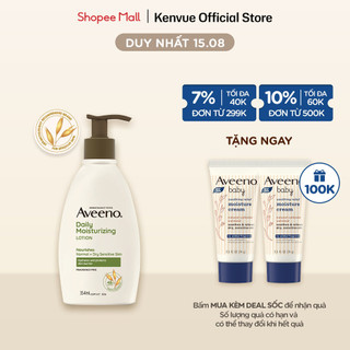 Sữa dưỡng thể giữ ẩm hằng ngày cho da thường, da khô và da nhạy cảm Aveeno Daily Moisturizing 354ml