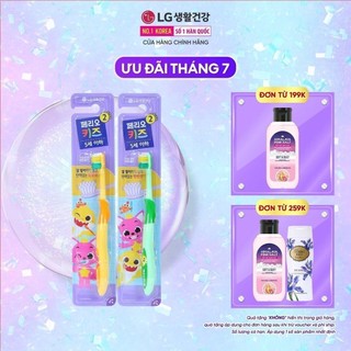 Bàn chải đánh răng trẻ em Perioe Pinkfong Hàn Quốc Step 2 ( 3-5 tuổi)