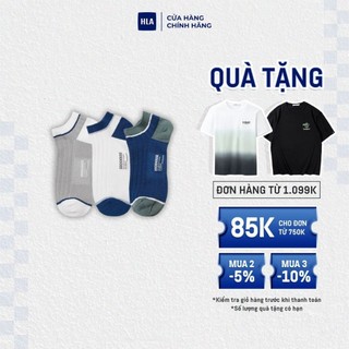 HLA - Bộ 3 đôi vớ nam co giãn mềm mịn thoải mái Soft & comfortable elastic socks