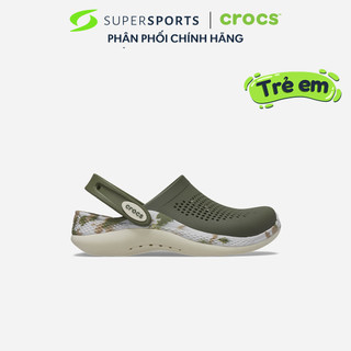 Giày clog trẻ em crocs literide 360 marbled toddler - 207667-309