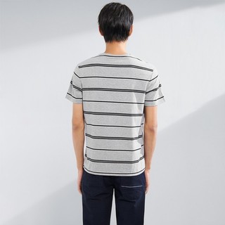 Áo Thun Nam HLA Simple Yarn-dyed Striped Short Sleeve T-shirt