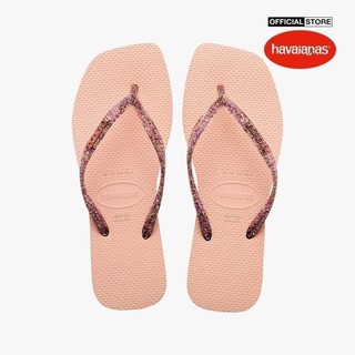 Havaianas - dép kẹp nữ slim square logo metallic 4148257-0076