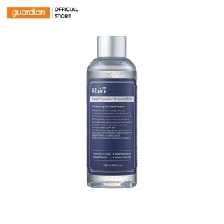 Nước Hoa Hồng Không Mùi Dưỡng Ẩm Và Làm Mềm Da Dear Klairs Supple Preparation Unscented Toner 180Ml