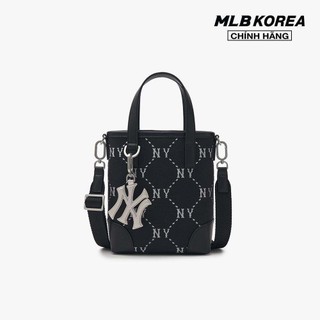 MLB - Túi đeo chéo nữ phom chữ nhật Diamond Monogram Jacquard Mini 3ACRS054N-50BKS